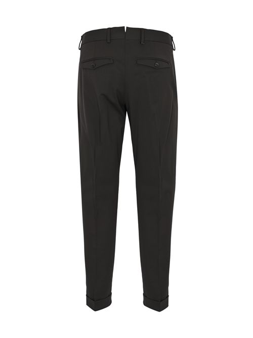 Pantalone in misto lana con pinces Testa di moro PT TORINO | RFZAZ40FWD MA370190